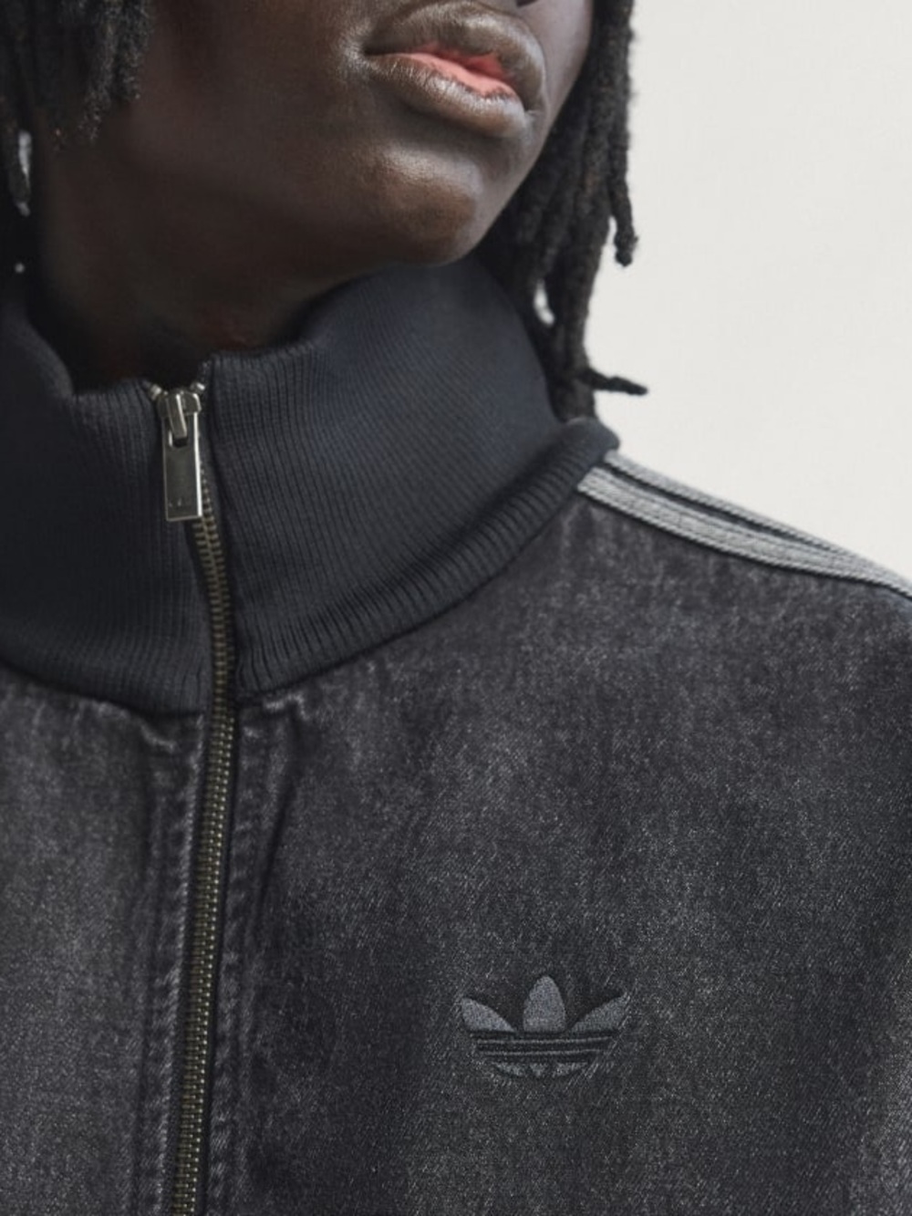 adidas Adicolor Denim Firebird Track Top - Picture 5 of 5